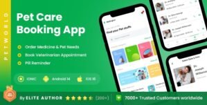 3 Apps | Pet Veterinarian Appointment Medicine Ordering App | PetWorld