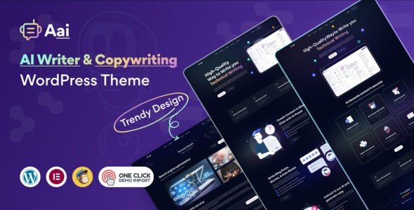 Aai - AI Writer AI Copywriting Landing Page Theme