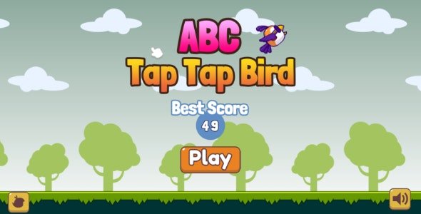 ABC Tap Tap Bird - Flappy Bird Style Game for English learning | CONSTRUCT 3 | HTML5 | C3P | APK