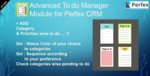 Advanced To do Manager Module for Perfex CRM 1.0.2