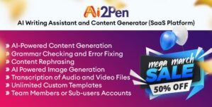 Ai2Pen – AI Writing Assistant and Content Generator (SaaS Platform) 4.4 [Extended Version]