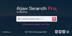 Ajax Search Pro – Live WordPress Search Filter Plugin