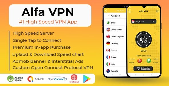 Alfa VPN - Unlimited High Speed VPN Android