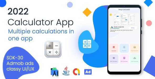 All in One Calculator 2022 - Scientific Calculator for Android with Admob