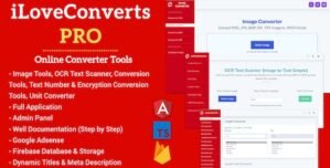[All in One] iLoveConverts- Online Converter Tools Full Production Ready App(Angular11 Typescript)