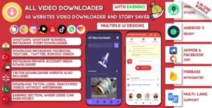 All Video Downloader StorySaver | 1500 Websites Support Snackvideo,Whatsapp, Tiktok, Instagram, FB