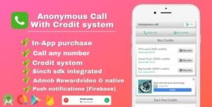 Anonymous Call – Android Free Calling App With in-app purchase Credit system