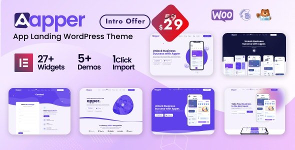 Apper - WordPress Multi-concept Landing Page Theme