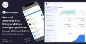 Appsthing POS – Multi Store Retail Restaurant Point of Sale, Billing Stock Manager Application