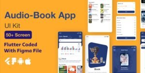 Audible – Audio Book Ebook Flutter App Ui Template(Figma Included)
