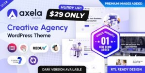 Axela – Creative Agency Portfolio WordPress Theme