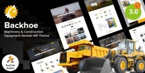 Backhoe – Construction Equipment Rentals WordPress Theme 4.3