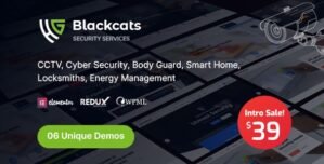 Blackcats – CCTV Security WordPress Theme