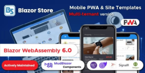 BlazorStore Pro – Mobile PWA and Site Templates Multi-ternant + Multi Database 3.1.0