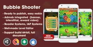 Bubble Shooter – Unity Template Project (Android + iOS + AdMob) 2.1.9