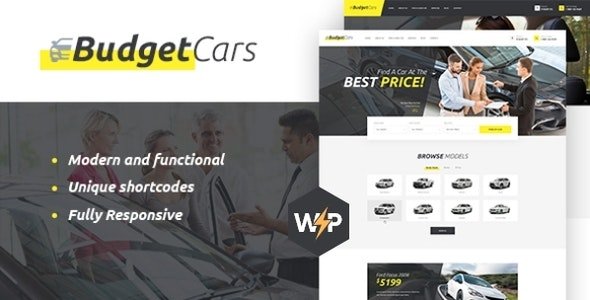 Budget Cars | Used Car Dealer Rental WordPress Theme + Store