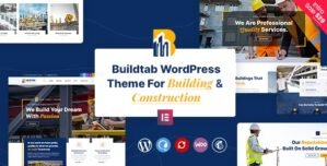 BuildTab – Construction Firm WordPress Theme 2.4