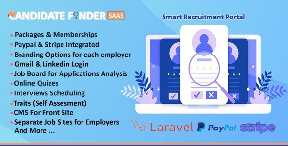 Candidate Finder SaaS - Recruitment Management and Job Portal 2.1