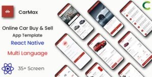 Car Buy Sell App Template in React Native | Multi Language | CarMax