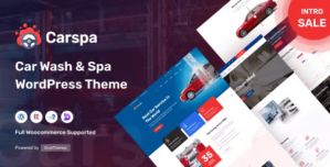 Carspa – Motor Wash Cleaning WordPress Theme 1.0.4