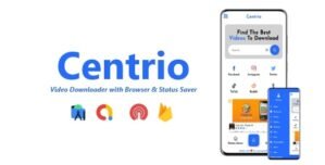 Centrio – Video Downloader with Browser Status Saver | ADMOB, FIREBASE, ONESIGNAL