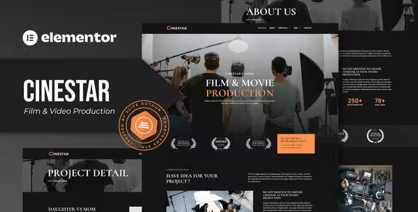 Cinestar - Film & Video Production Elementor Template Kit
