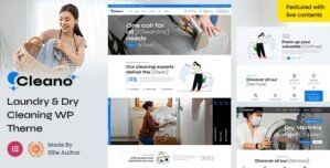 Cleano – Dry Cleaning Laundry Service WordPress Theme