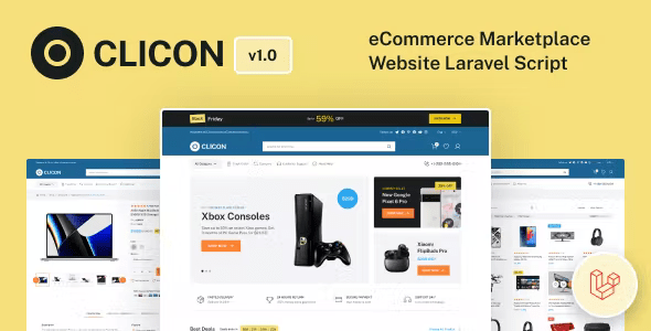 Clicon - eCommerce Laravel Script (Single Vendor) 1.2.6
