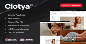 Clotya – Fashion Store eCommerce Theme 1.1.3