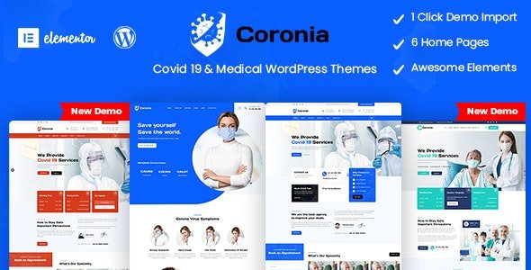 Coronia - Covid 19 & Medical WordPress Themes 1.1.1