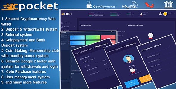 Cpocket - Best Cryptocurrency Web Wallet - Crypto Wallet 2.5