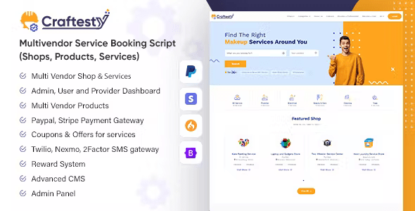 Craftesty - On Demand Services Appointment Booking Handyman B2B Script Application 1.0.4