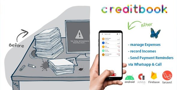 CreditBook | Start Online Credit Android App | PHP Backend