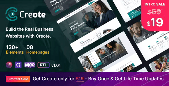 Creote - Consulting Business WordPress Theme 2.3