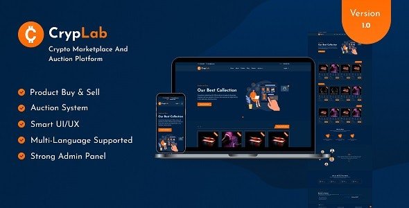 CrypLab - Crypto Marketplace And Auction Platform