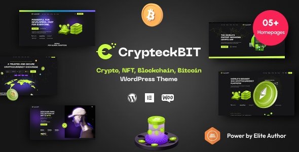 Crypteck - ICO Landing Page & Crypto WordPress Theme 1.1.0