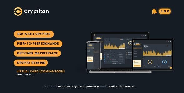 Cryptitan - Multi-featured Crypto Software Digital Marketplace 4.0.0