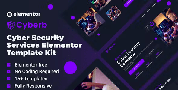 Cyberb - Cyber Security Services Elementor Template Kit