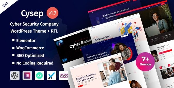 Cysep - Online Cyber Security Solutions WordPress Theme