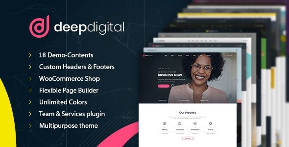 DeepDigital โ Web Design Agency WordPress Theme