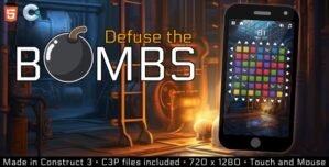 Defuse the bombs – HTML5 Casual game