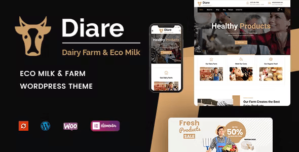 Diare – Eco Milk Diary Farm WordPress Theme 1.0.4