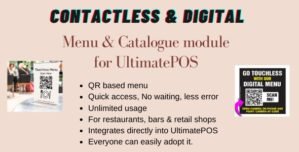Digital Product catalogue Menu module for UltimatePOS 1.0