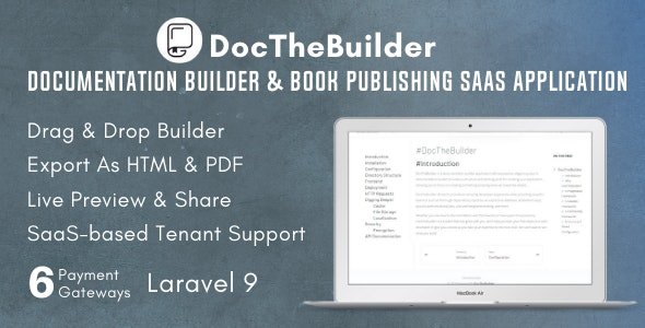 DocTheBuilder - Documentation Builder Book Publishing SaaS Application