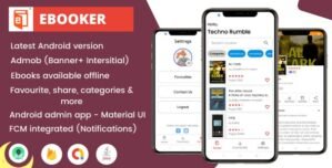 Ebooker – Android Ebooks App (PDF, Firebase, Material Design, Admin Panel, Admob, FCM)