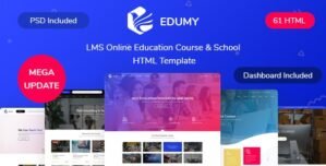 Edumy – LMS Online Education Course School HTML Template