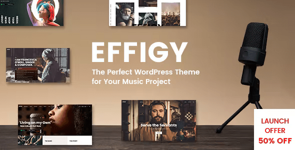 Effigy - A Clean and Professional Music WordPress Theme 1.0.5