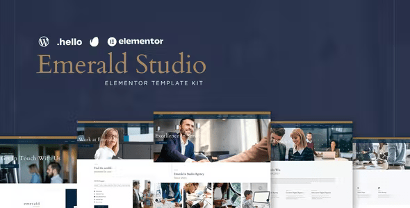 Emerald Studio - Digital Agency Elementor Template Kit
