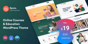 Epora – Online Courses Education WordPress Theme 1.0.4