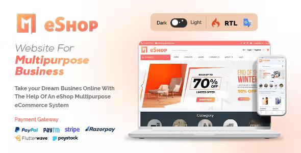 eShop Web - Multi Vendor eCommerce Marketplace / CMS 2.5.0